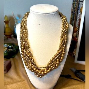 Shofel Bros 6 Strand Pearl Necklace